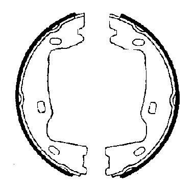 FTE Handbrake shoes Article number: 9100010 cheaply