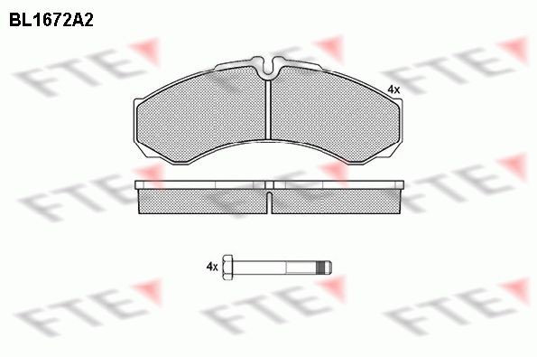 FTE Brake pad set Article number: 9500002 cheaply