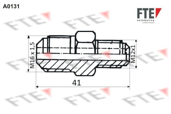 FTE Adapter, brake lines Article number: 9910042 cheaply