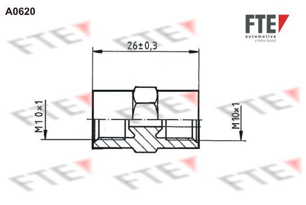 FTE Adapter, brake lines Article number: 9910110 cheaply
