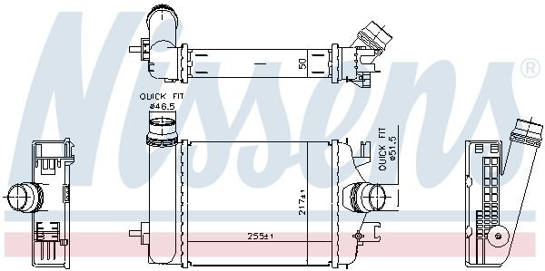 NISSENS Intercooler Article number: 961313 cheaply