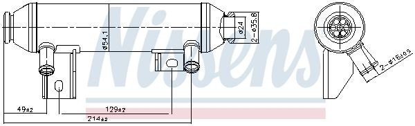 NISSENS 989419 EGR-jahuti STILO 1.9 JTD (192DXT1B) 150 HP Diisel 2008