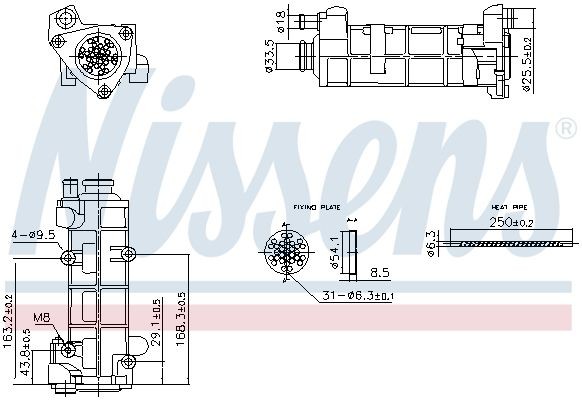 NISSENS 989458 EGR-jahuti Daily 3.0 60 C 15 V 146 HP Diisel 2012