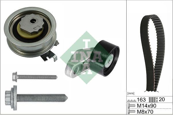 INA Timing belt kit Article number: 530 0846 10 cheaply