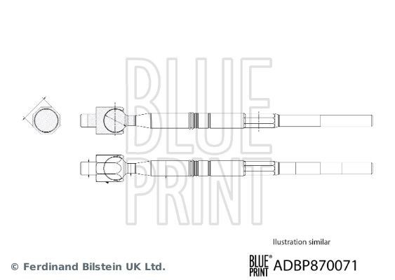 BLUE PRINT Inre styrled Artikelnummer: ADBP870071 billigt