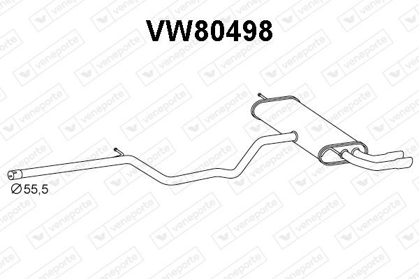 VENEPORTE SCR Catalytic Converter Article number: CT14076PF cheaply