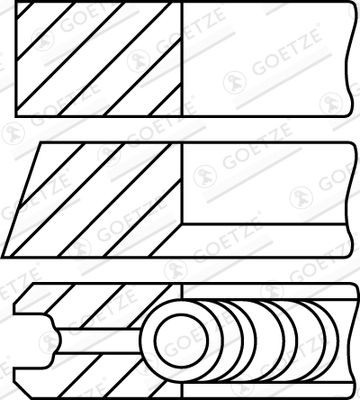 GOETZE ENGINE Piston Ring Kit Article number: 08-453600-00 cheaply