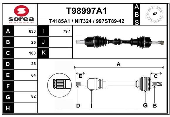 EAI Pusašis prekės numeris: T98997A1 nebrangu