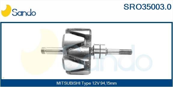SANDO Turbinhjulstomme, turboaggregat Artikelnummer: SCH73104.7 billigt