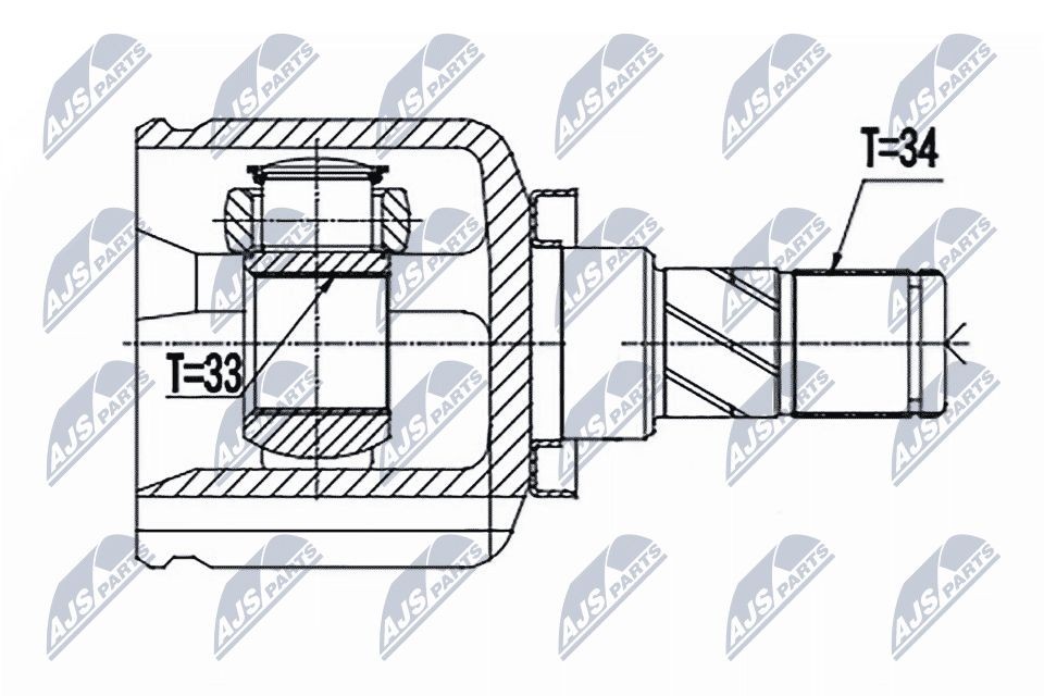 NTY Joint kit, drive shaft Article number: NPW-BM-144 cheaply