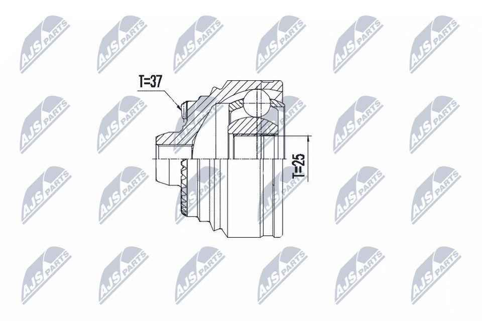 NTY Joint kit, drive shaft Article number: NPZ-BM-027 cheaply