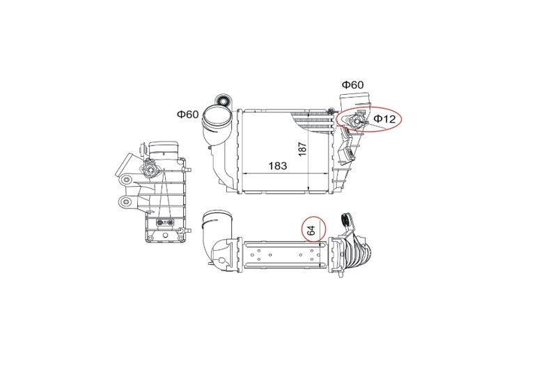 JPN Intercooler Article number: 60C9361-JPN cheaply