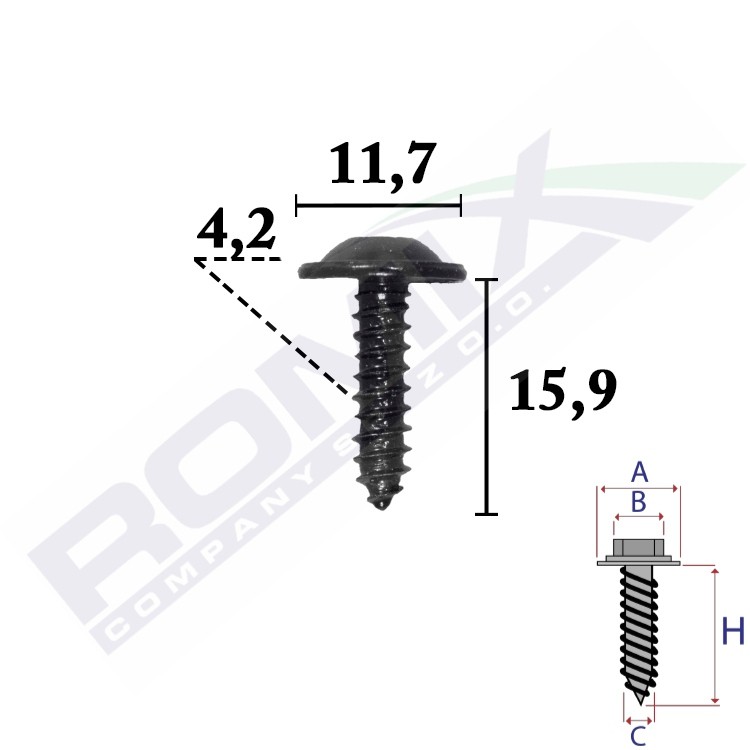 ROMIX Clip, trim / protective strip Article number: C70692 cheaply