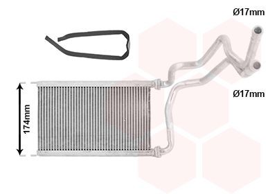 VAN WEZEL Heater matrix Article number: 27016700 cheaply