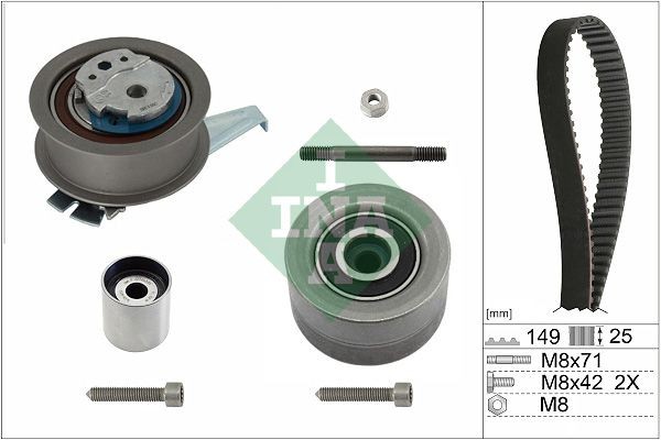 INA Timing belt kit Article number: 530 0835 10 cheaply