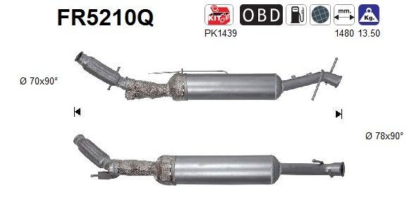 AS Diesel particulate filter Article number: FR5210Q cheaply