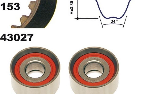 MAPCO Kit de distribution UGS: 23027 à bon prix