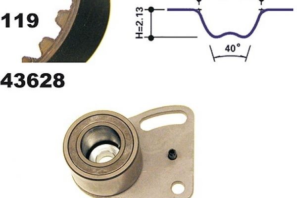 MAPCO Timing belt kit Article number: 23628 cheaply