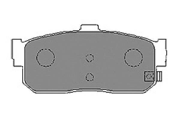 MAPCO Brake pad set Article number: 6261 cheaply