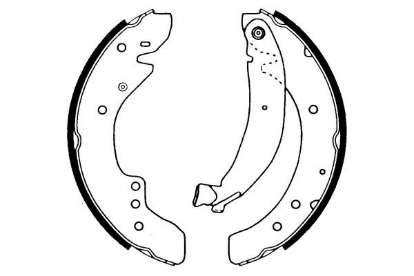 MAPCO Brake Shoe Set Article number: 8029 cheaply