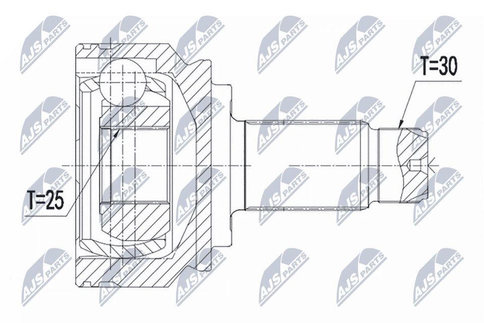 NTY Joint kit, drive shaft Article number: NPZ-BM-026 cheaply