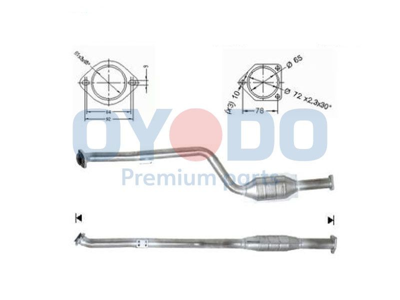 Oyodo Catalytic converter Article number: 10N0149-OYO cheaply
