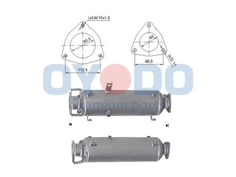 Oyodo Diesel particulate filter Article number: 20N0108-OYO cheaply