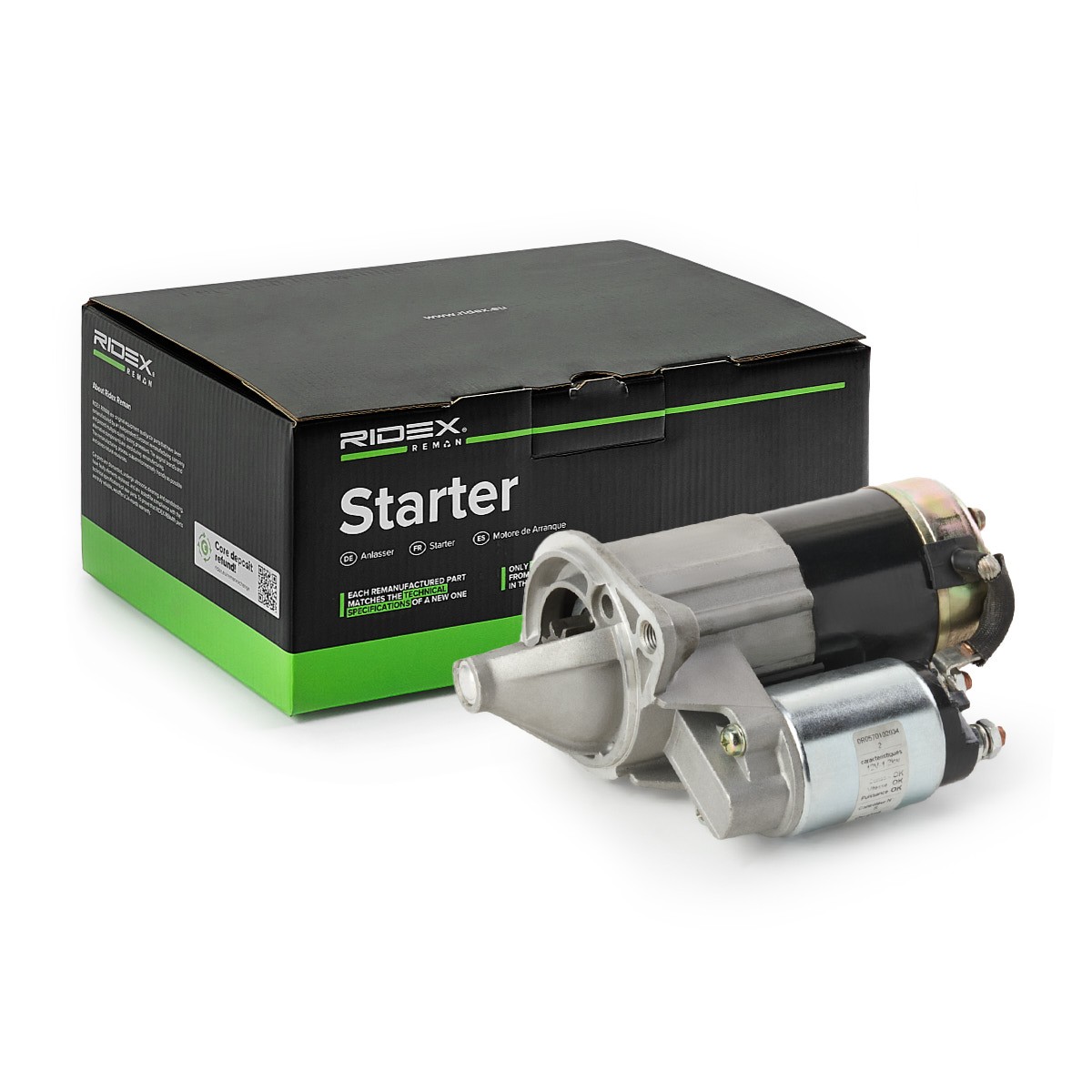 RIDEX REMAN Starter motor Article number: 2S1019R cheaply