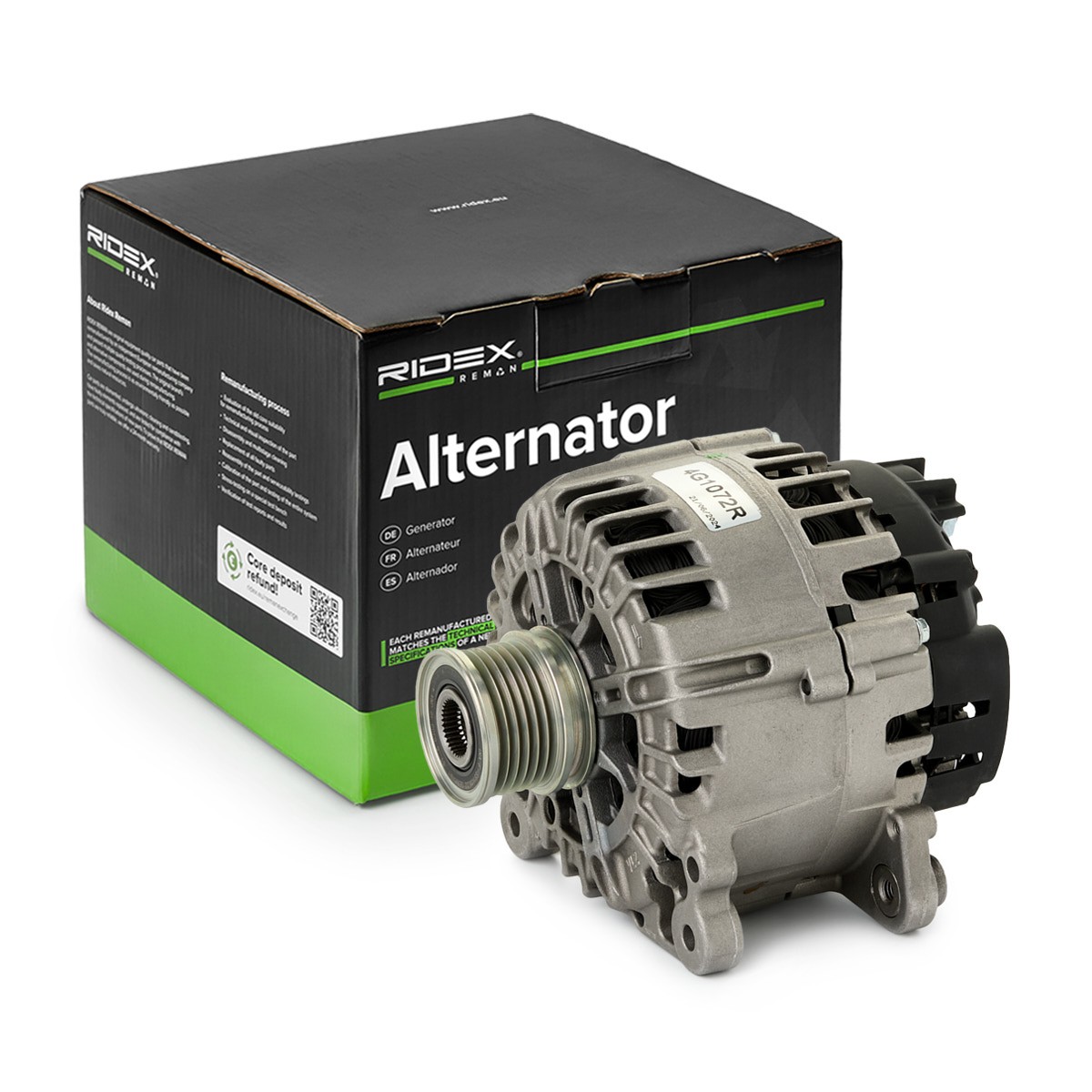RIDEX REMAN Alternator Article number: 4G1072R cheaply