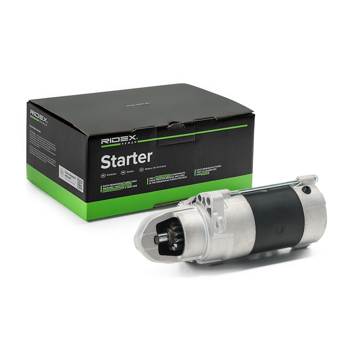 RIDEX REMAN Starter Artikli number: 2S1211R soodsalt