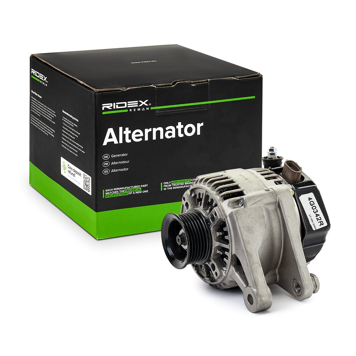 RIDEX REMAN Generator Varenummer: 4G0342R billige