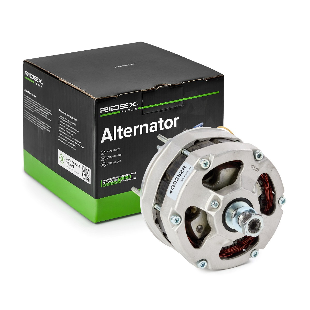 RIDEX REMAN Alternator Article number: 4G0252R cheaply