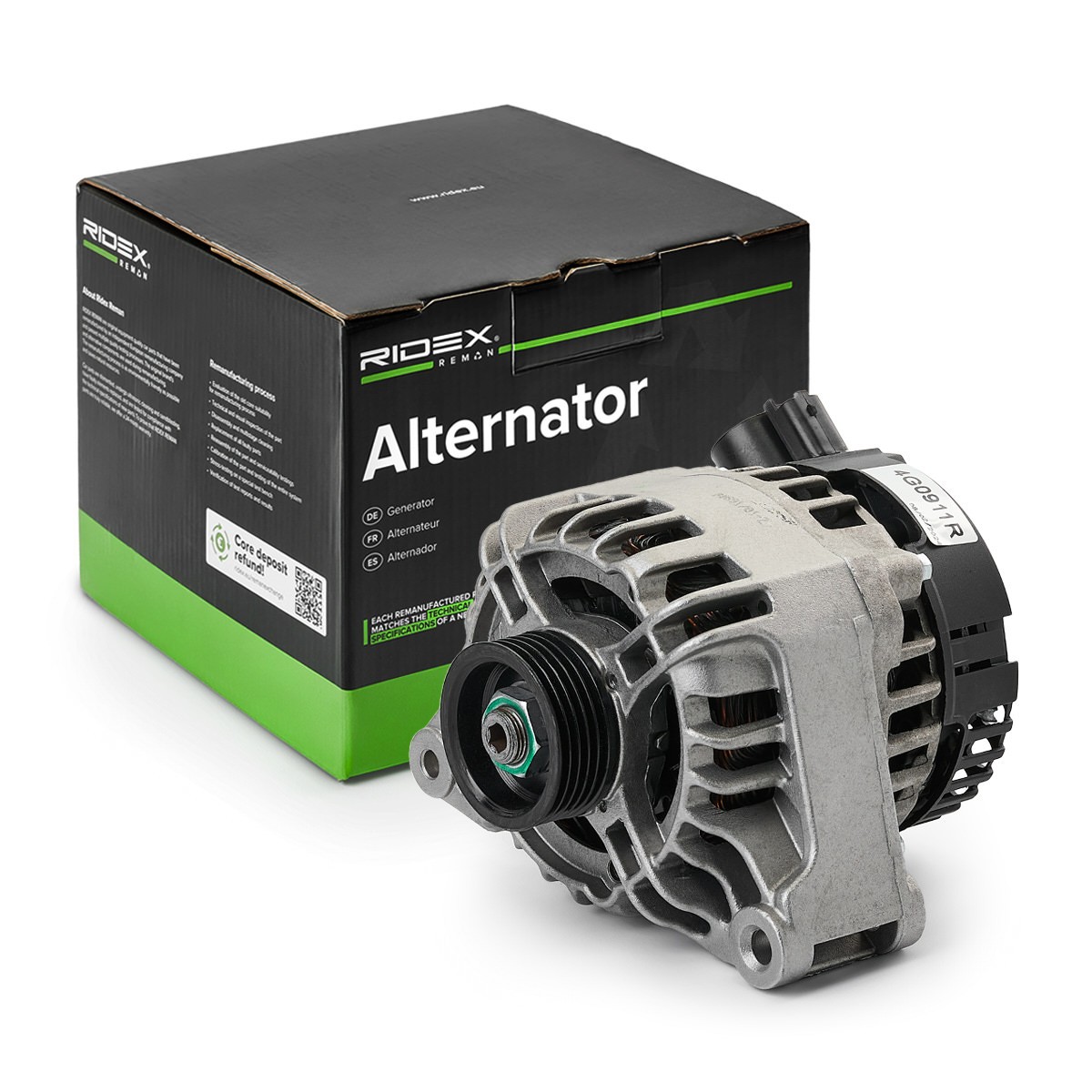 RIDEX REMAN Generaator Artikli number: 4G0911R soodsalt