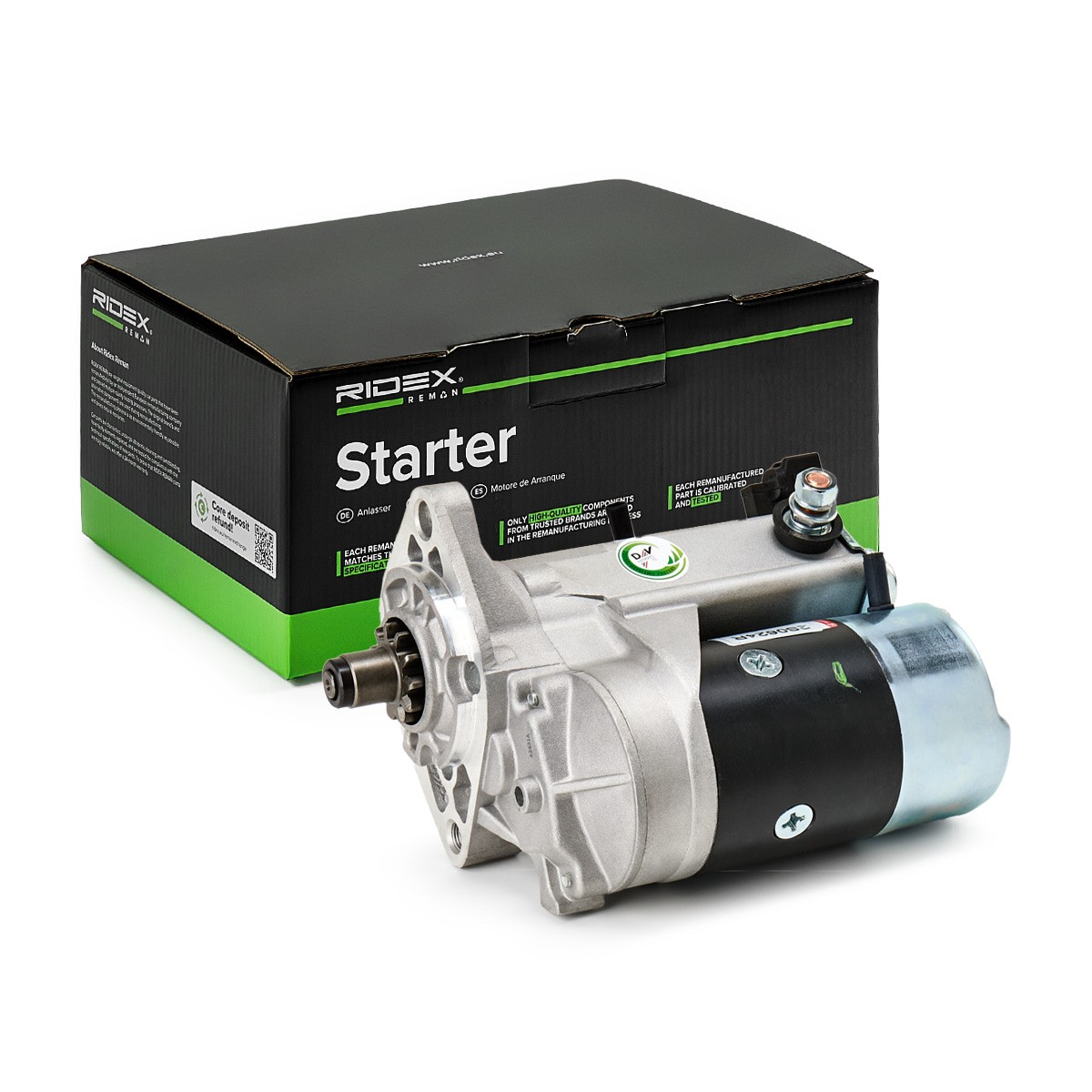 RIDEX REMAN Starter Artikli number: 2S0624R soodsalt