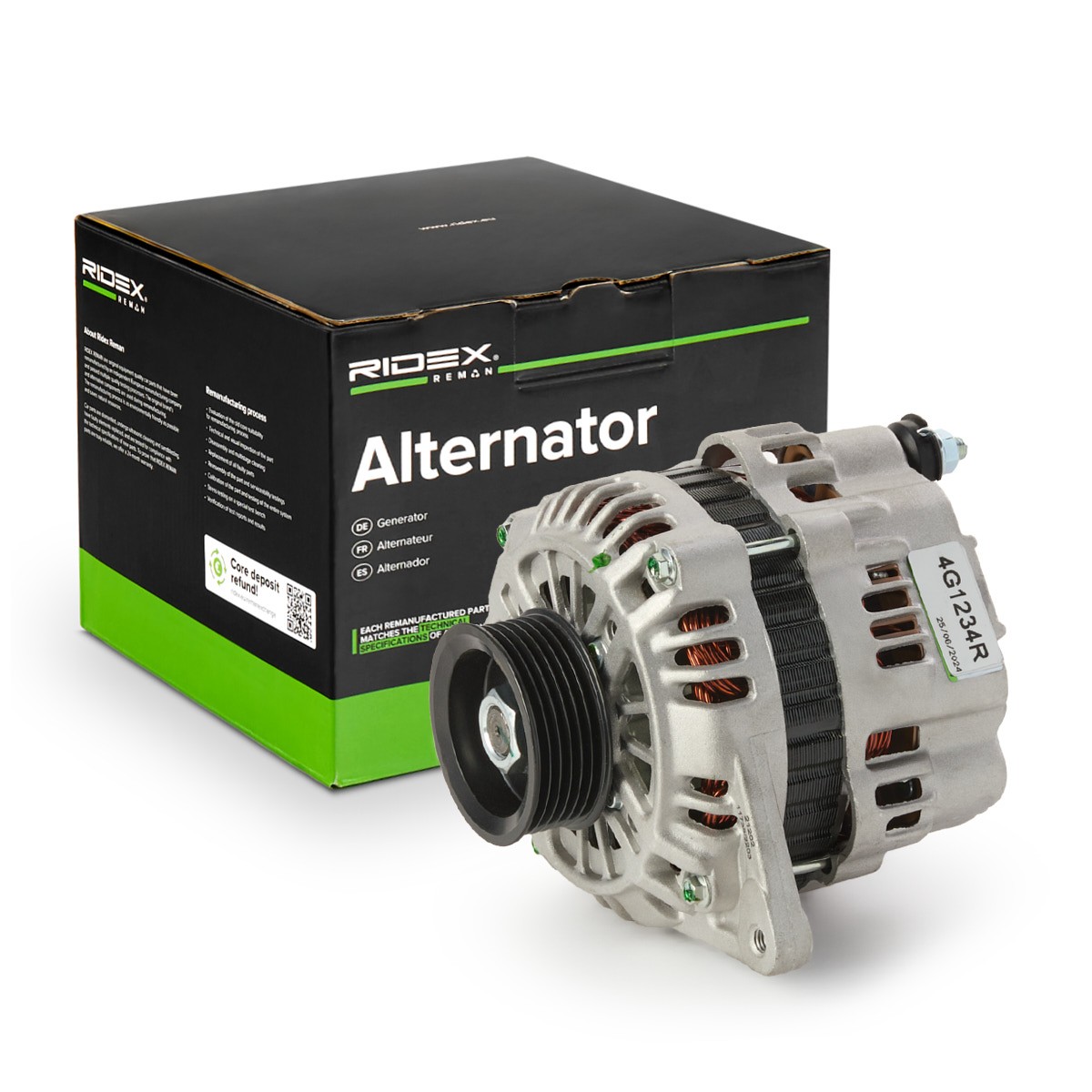 RIDEX REMAN Generaator Artikli number: 4G1234R soodsalt