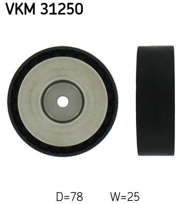 SKF Deflection / Guide Pulley, v-ribbed belt Article number: VKM 31250 cheaply