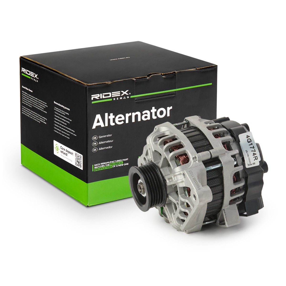 RIDEX REMAN Generaator Artikli number: 4G1774R soodsalt
