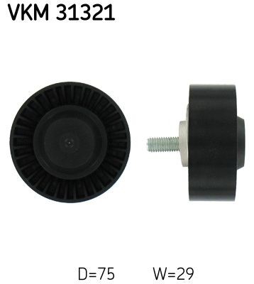 SKF Deflection / Guide Pulley, v-ribbed belt Article number: VKM 31321 cheaply