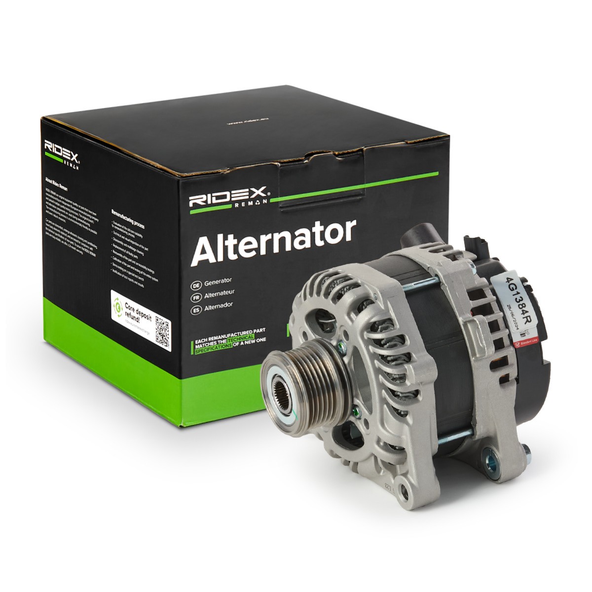RIDEX REMAN Generaator Artikli number: 4G1384R soodsalt