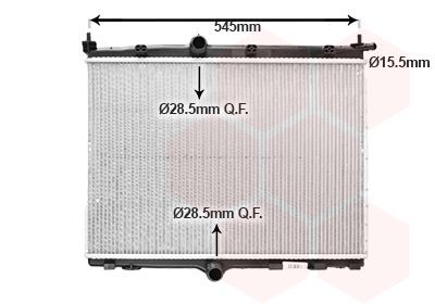 VAN WEZEL Radiaator, mootorijahutus Artikli number: 40012703 soodsalt