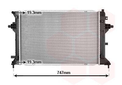 VAN WEZEL Engine radiator Article number: 82012746 cheaply