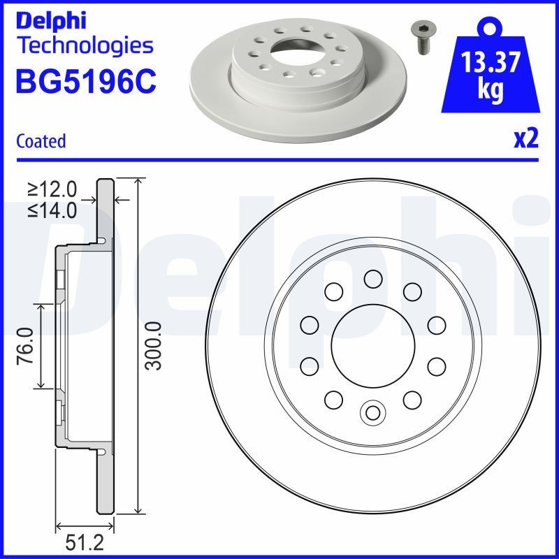 DELPHI Piduriketas Artikli number: BG5196C soodsalt