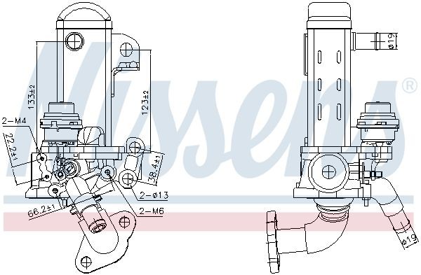 NISSENS EGR cooler Article number: 989461 cheaply