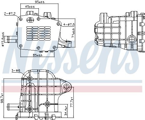 NISSENS 989481 EGR-jahuti VIVARO 2.0 150 HP Diisel