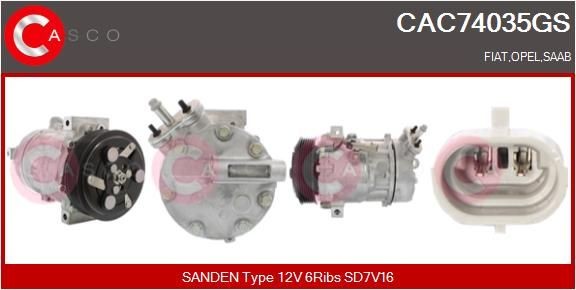 CASCO Air conditioning compressor Article number: CAC74113GS cheaply