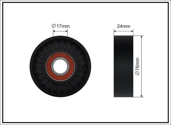 CAFFARO Tensioner pulley Article number: 500704 cheaply