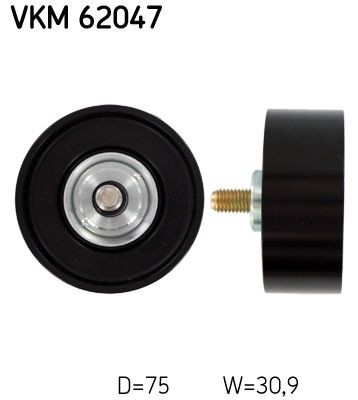 SKF Deflection / Guide Pulley, v-ribbed belt Article number: VKM 62047 cheaply