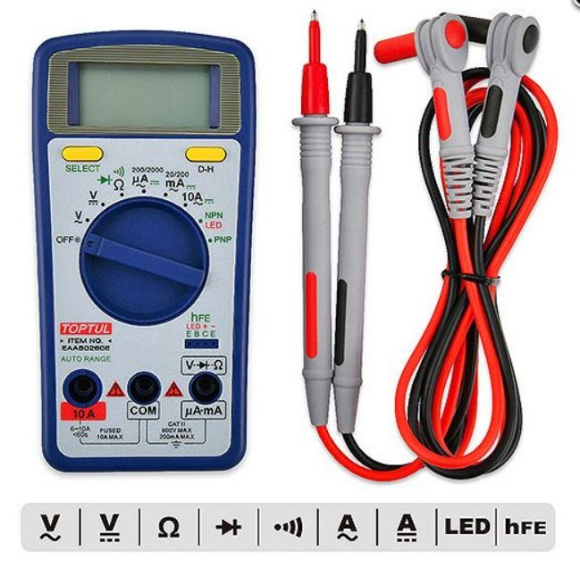 TOPTUL Multimeter Varenummer: EAAB0260 billige