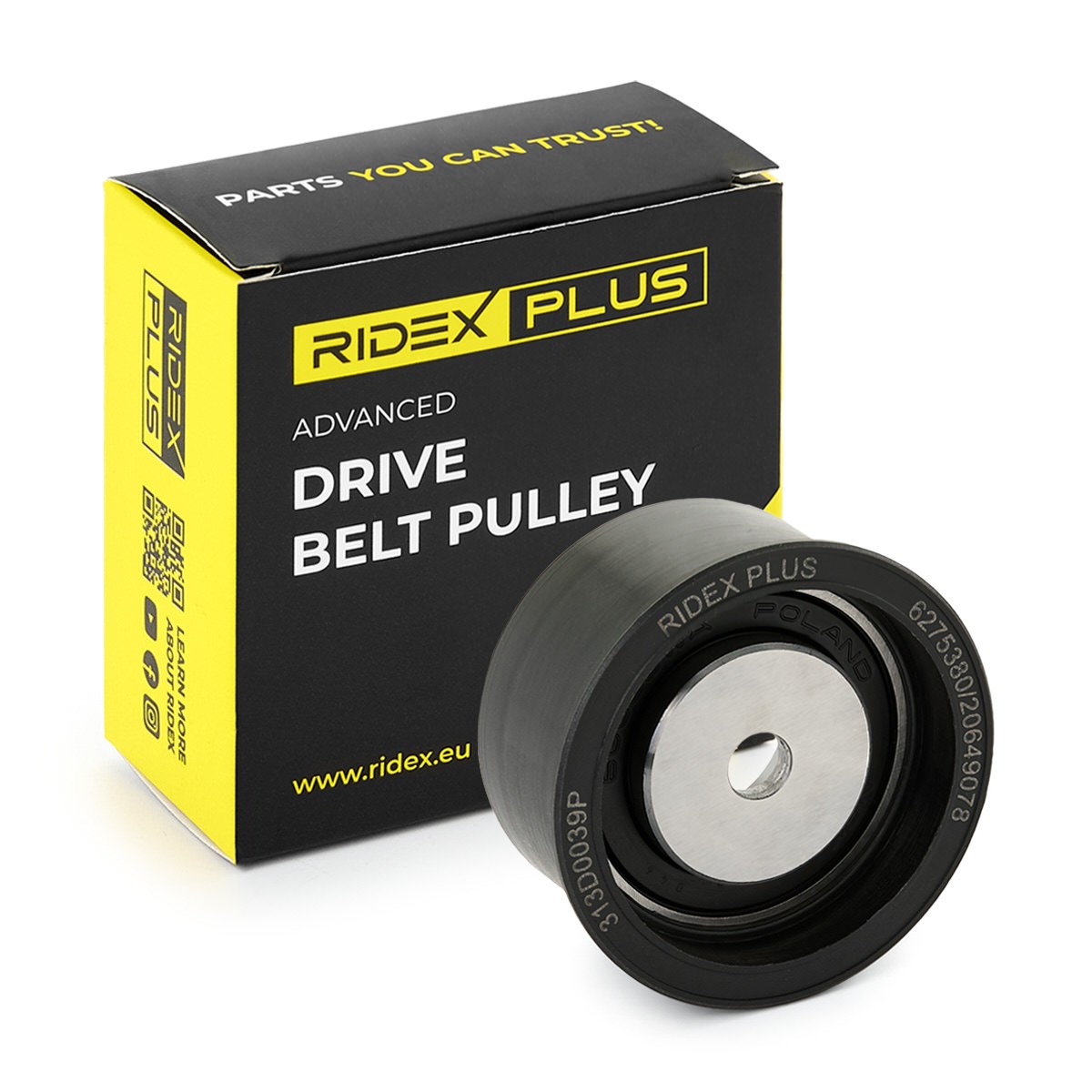RIDEX PLUS Timing belt deflection pulley Article number: 313D0039P cheaply