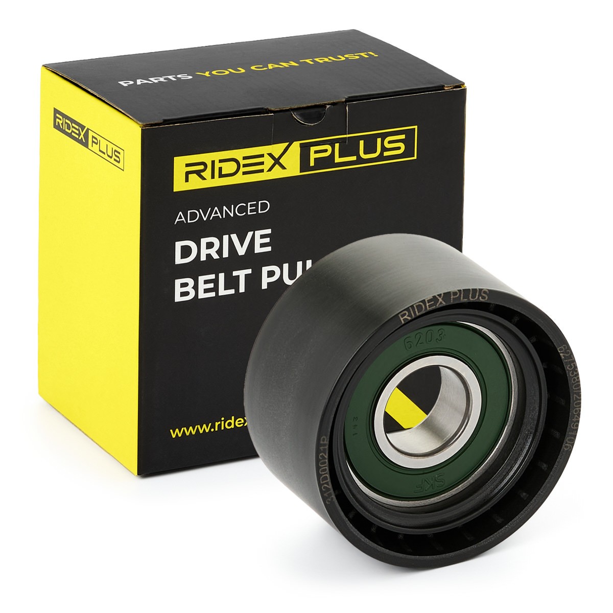 RIDEX PLUS Deflection / Guide Pulley, v-ribbed belt Article number: 312D0021P cheaply